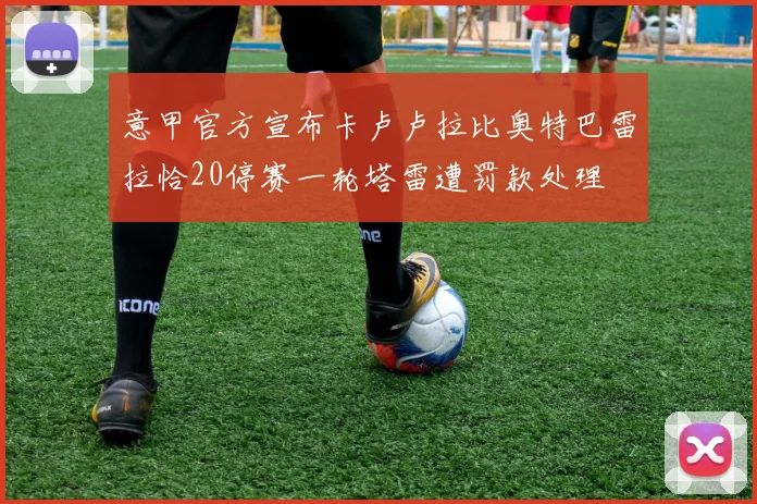 意甲官方宣布卡卢卢拉比奥特巴雷拉恰20停赛一轮塔雷遭罚款处理
